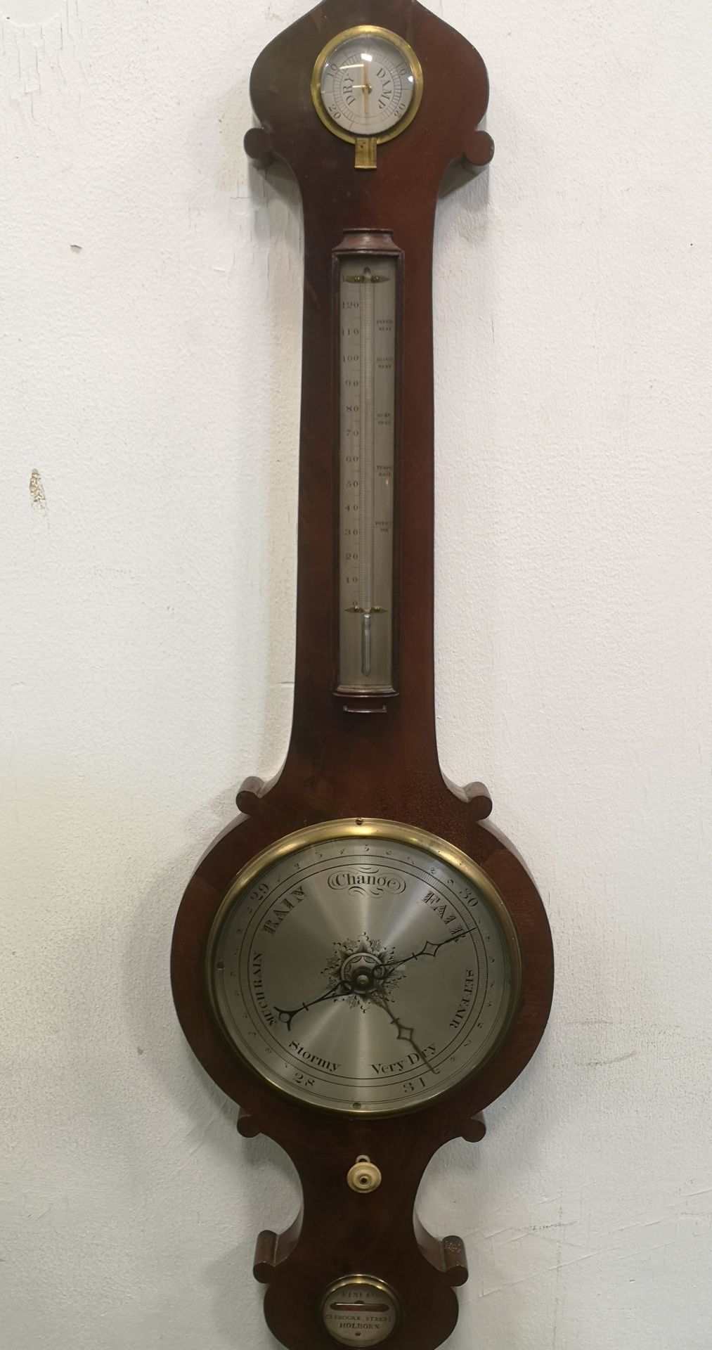 Victorian mahogany barometer - Image 2 of 5