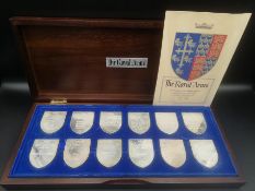 Danbury Mint, set of 12 proof silver ingots