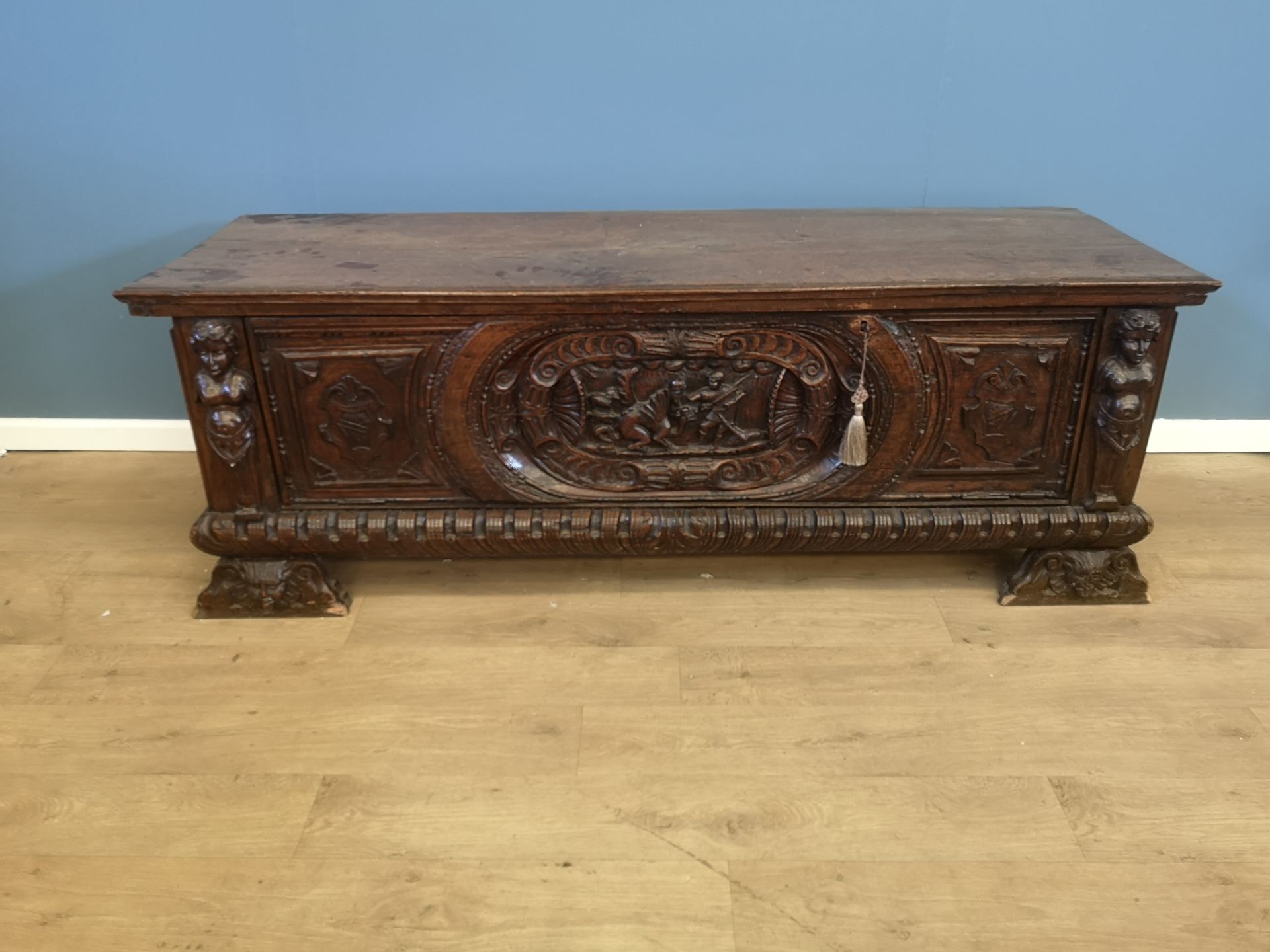 18th century oak chest