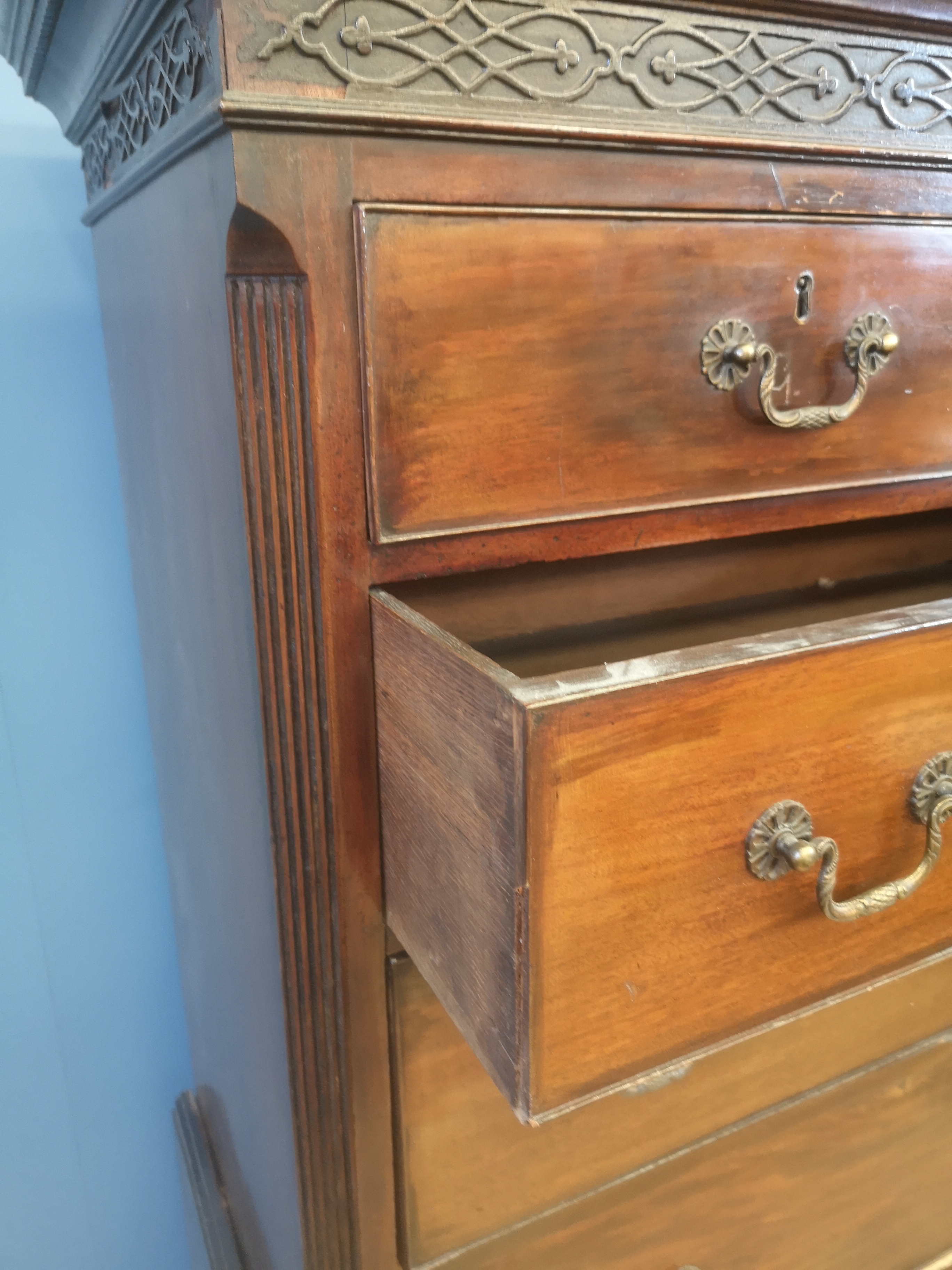 Mahogany chest on chest - Image 4 of 6