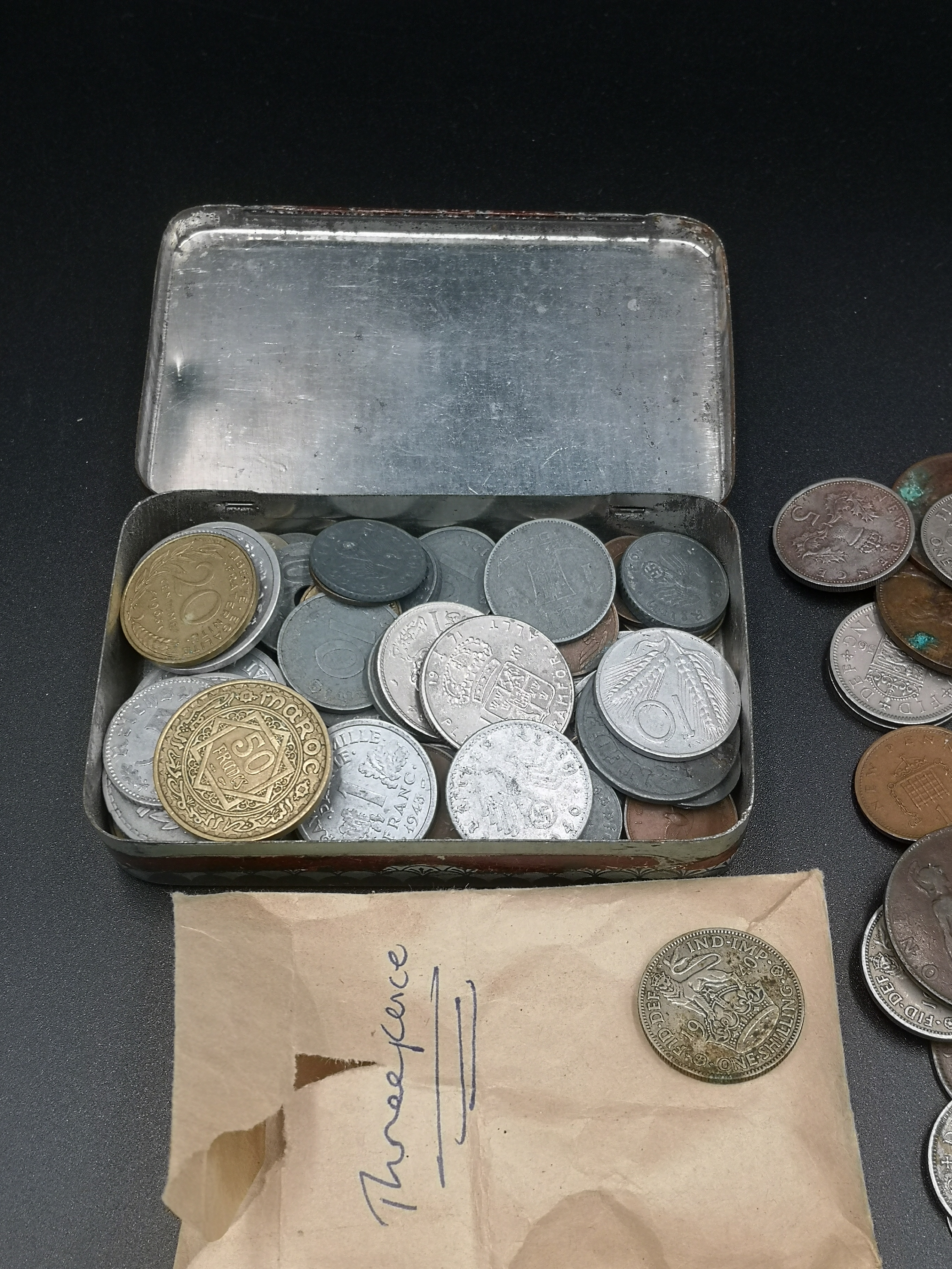 Quantity of silver coins