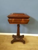 Victorian mahogany workbox