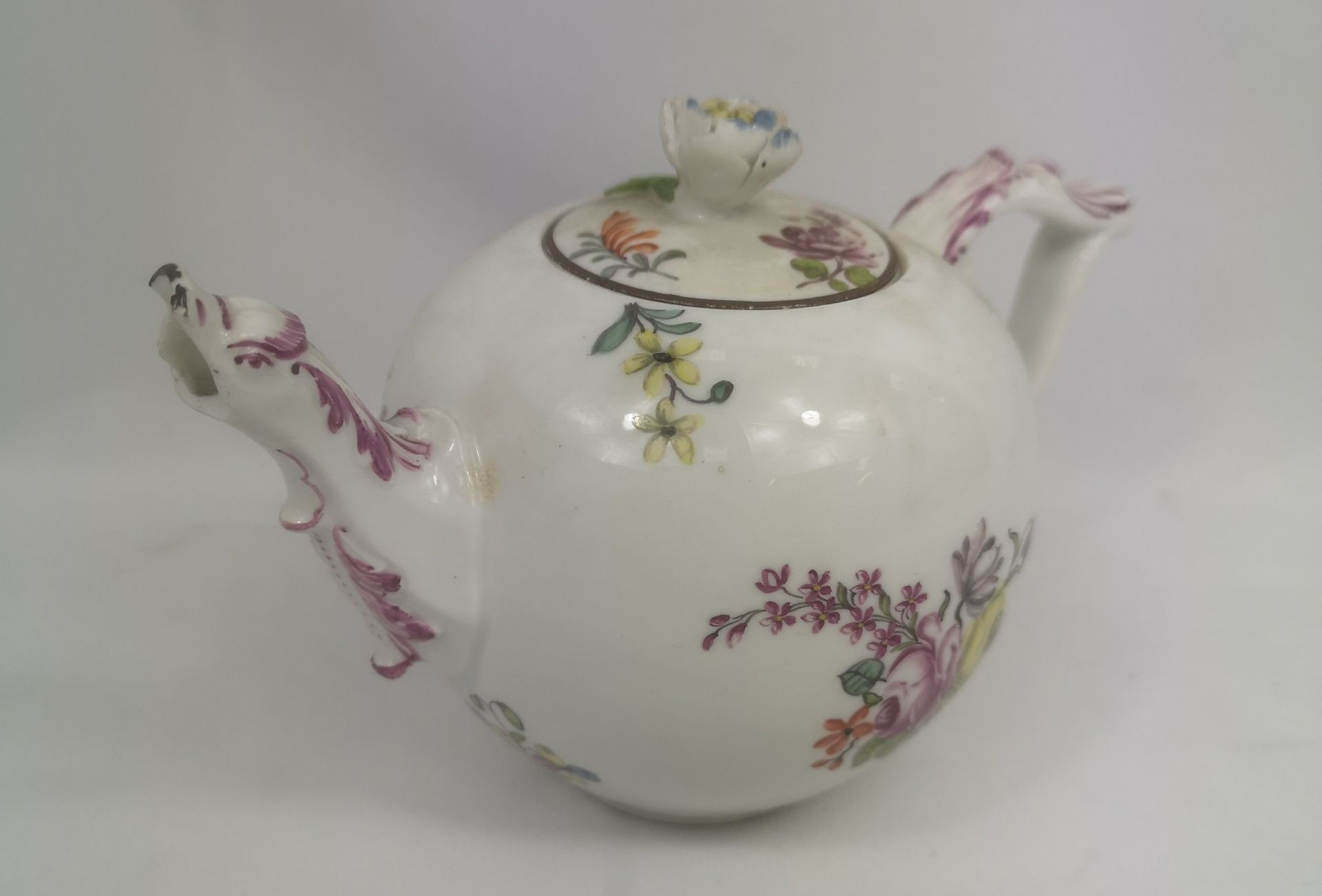 Meissen porcelain teapot together with a quantity of porcelain bowls - Bild 7 aus 7
