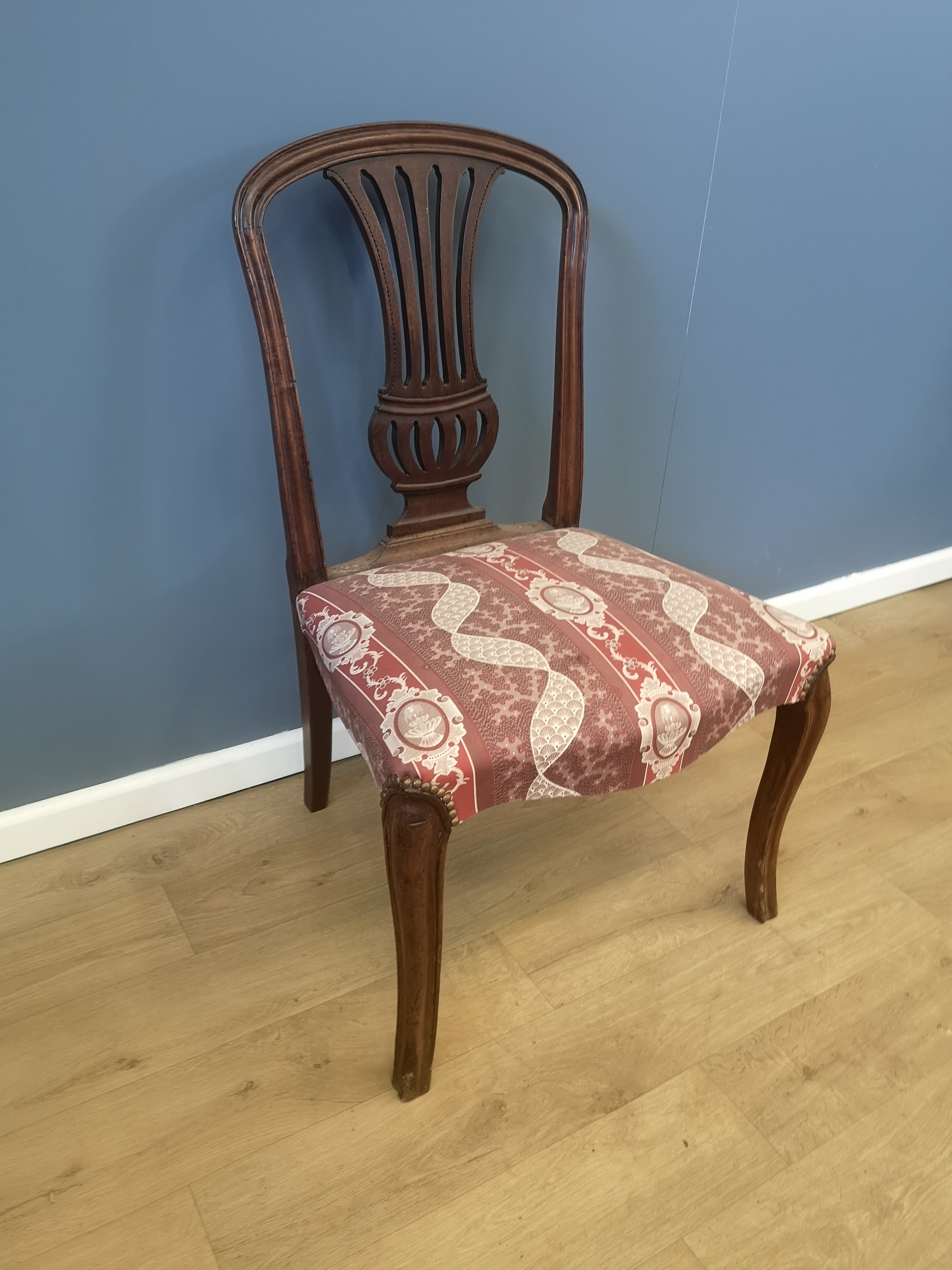 Pair of mahogany dining chairs - Image 4 of 4