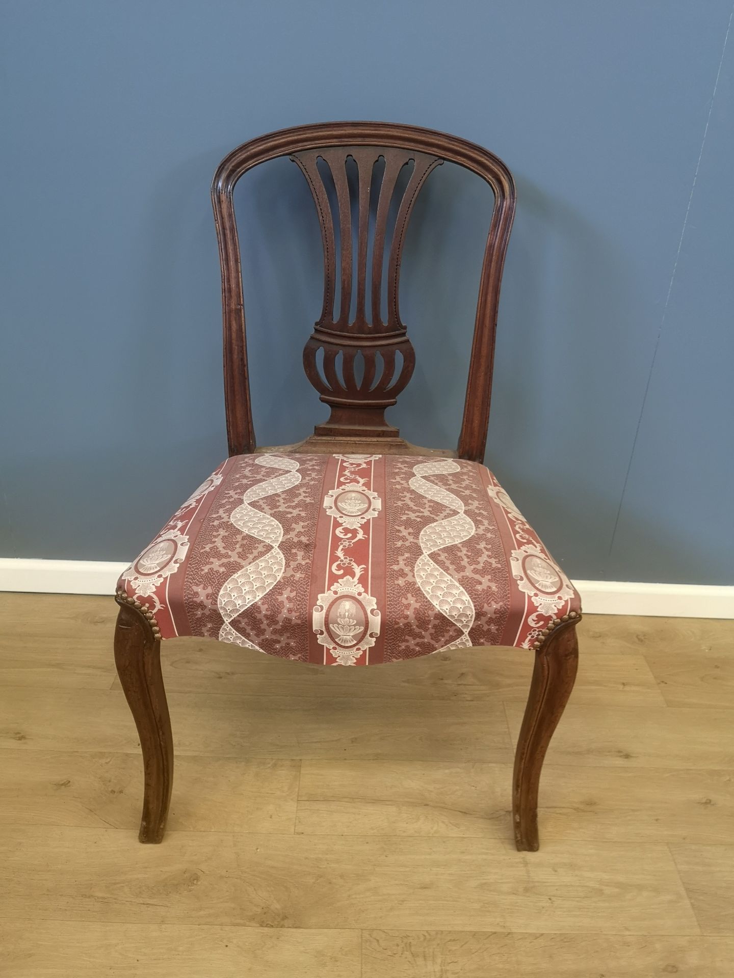 Pair of mahogany dining chairs - Image 2 of 4