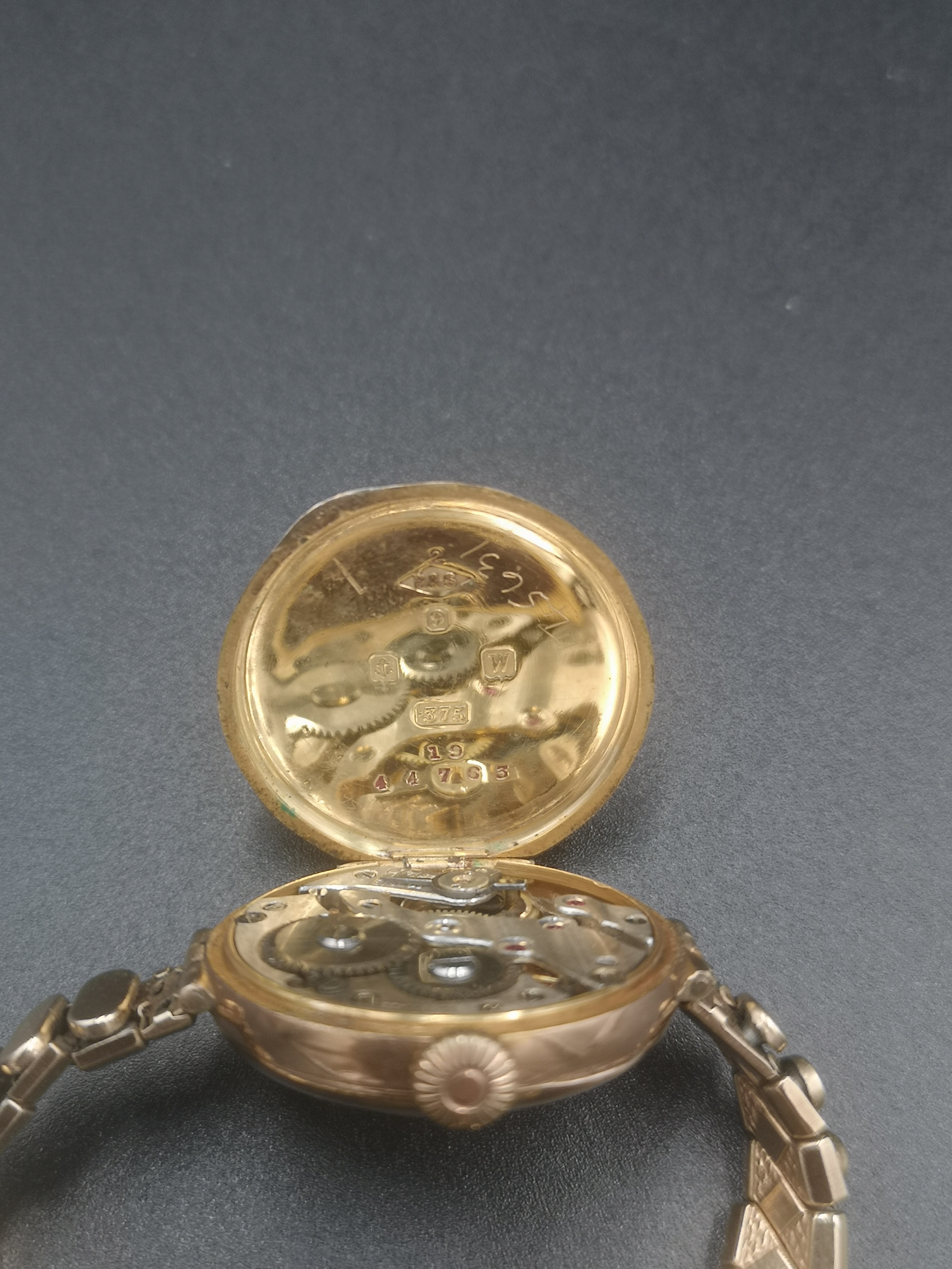 Ladies wrist watch with enamel face - Image 3 of 5