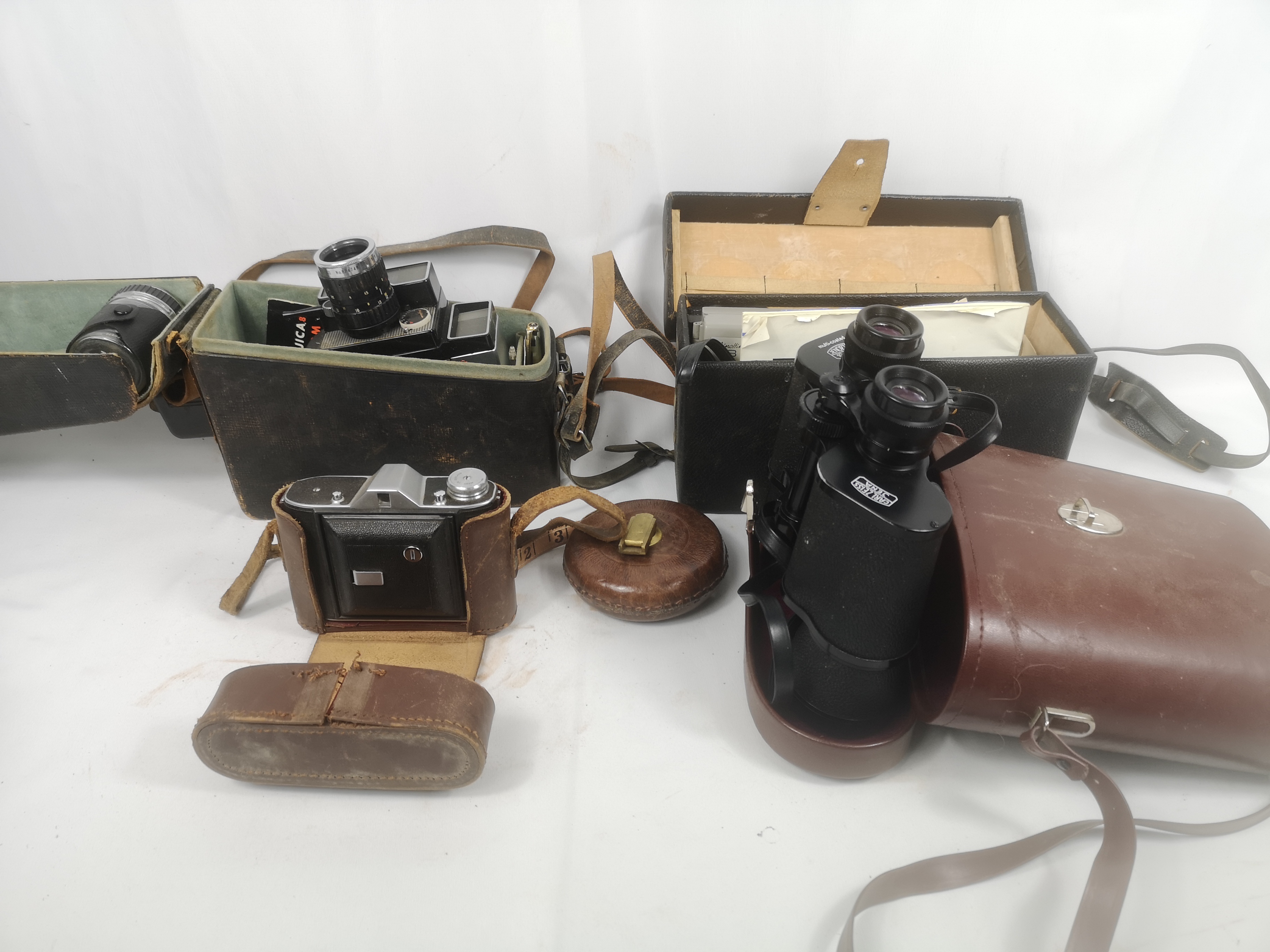 Two movie camera and other items