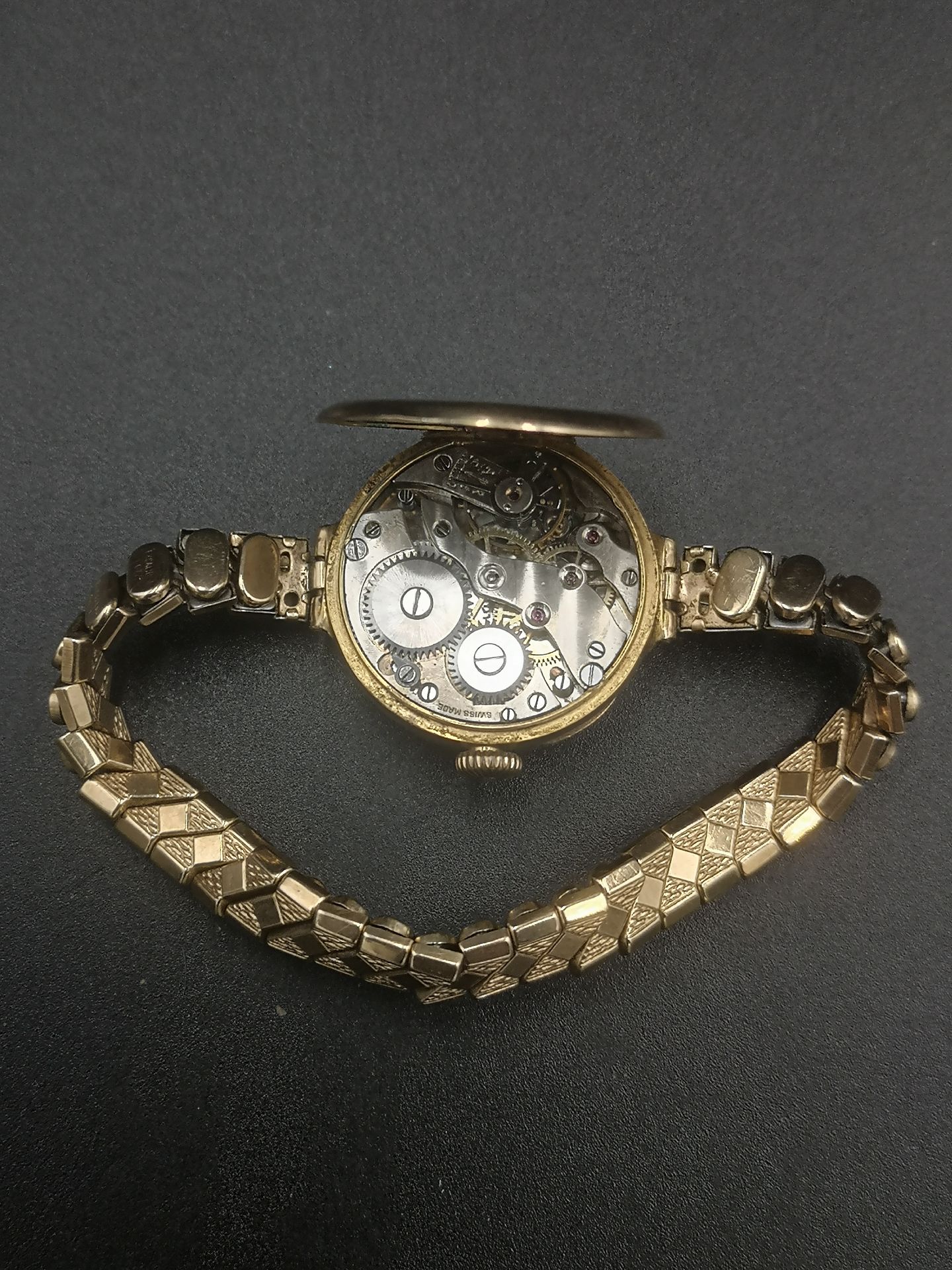 Ladies wrist watch with enamel face - Image 4 of 5