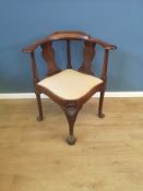 Mahogany corner chair