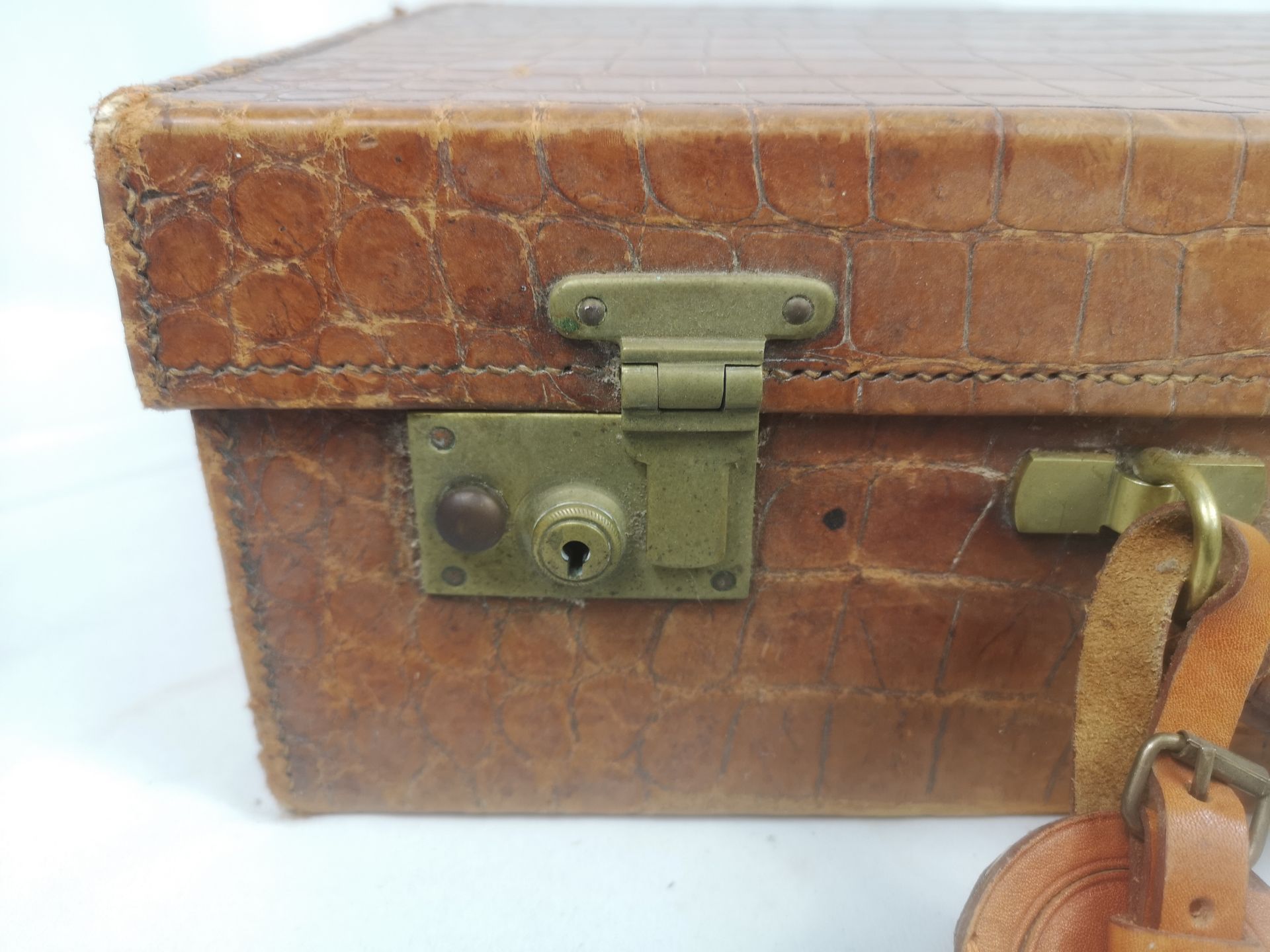 Swaine and Adeney crocodile suitcase - Image 2 of 6