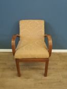 Parker Knoll upholstered open arm chair