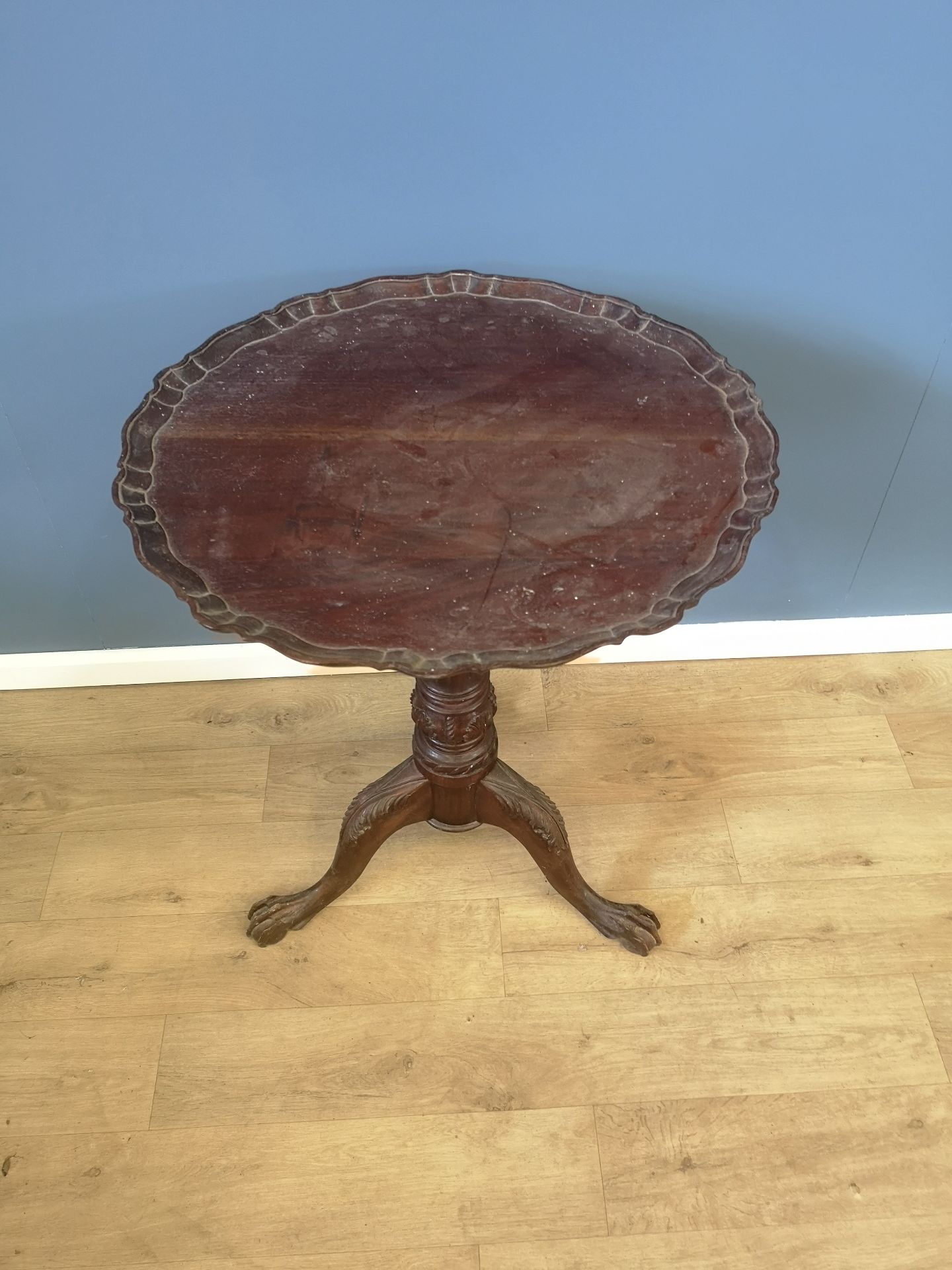 Victorian mahogany tilt top table - Image 2 of 5