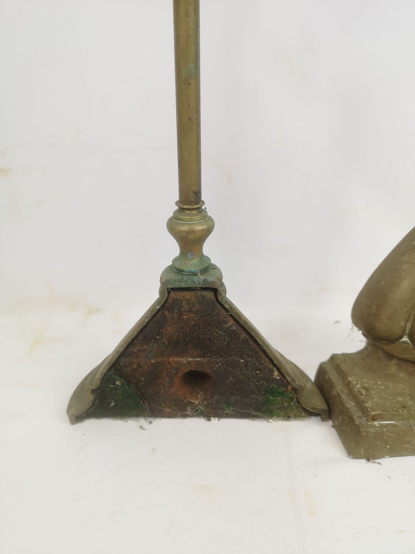 Two Victorian brass door stops - Image 2 of 4