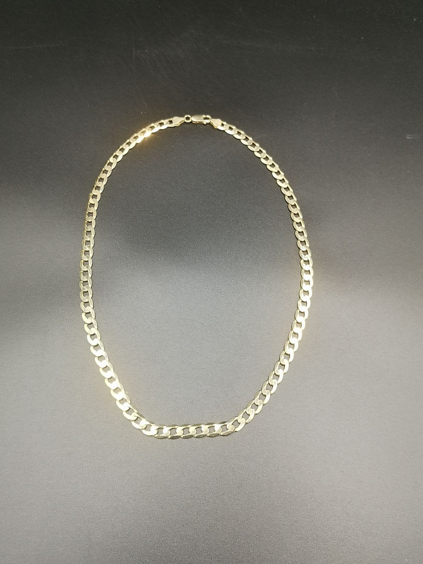 9ct gold curb link chain