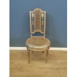 Gold painted French bedroom chair