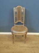 Gold painted French bedroom chair