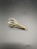 9ct gold pendant together with a 9ct gold ring