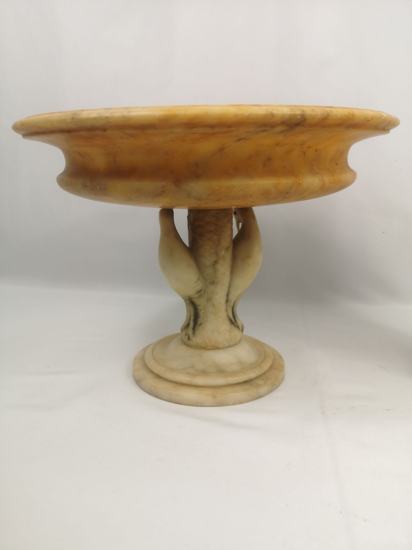 Marble bowl together with a ceramic vase - Bild 3 aus 7