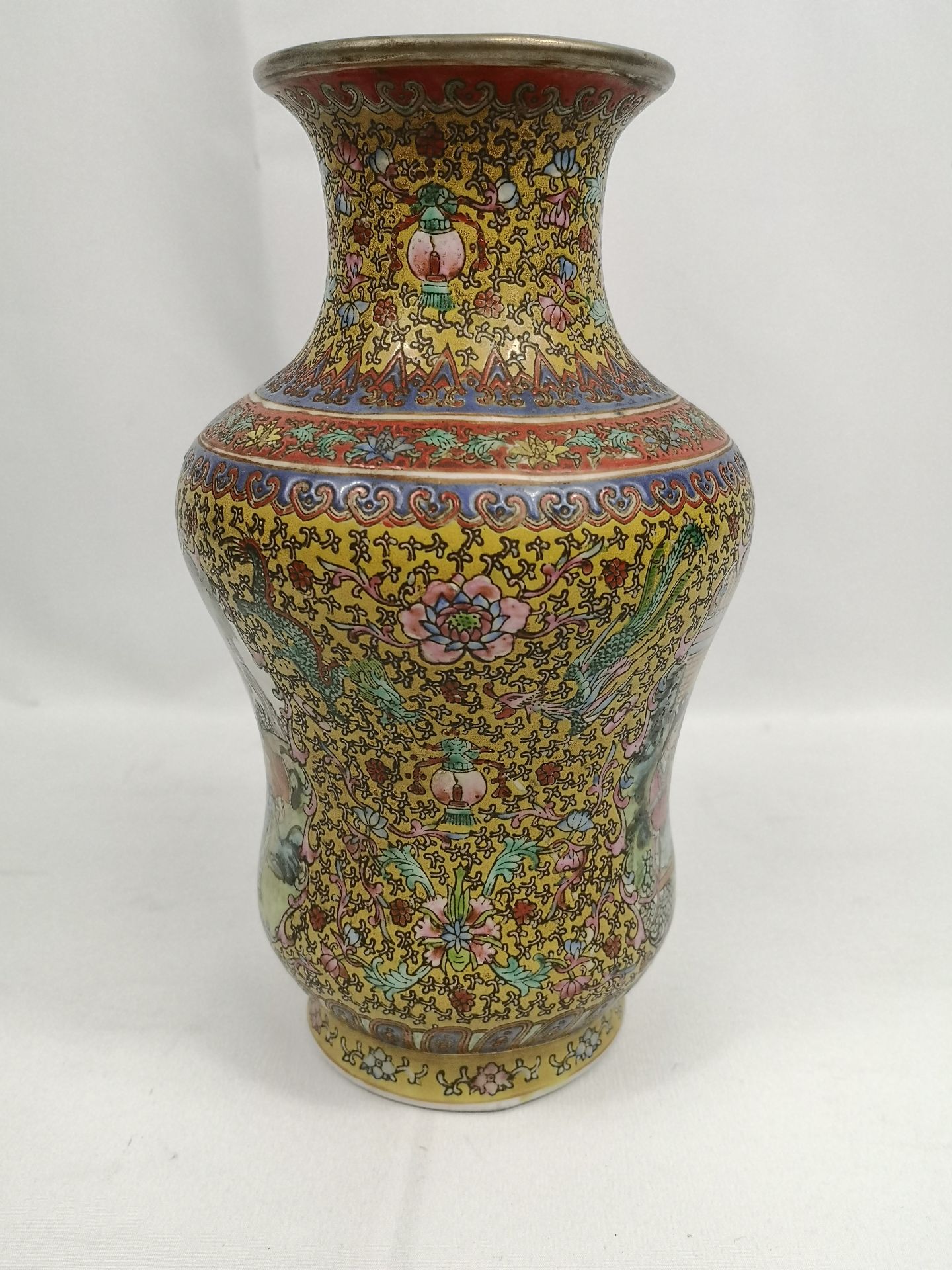 Cloisonne vase together with an Oriental vase - Image 6 of 7