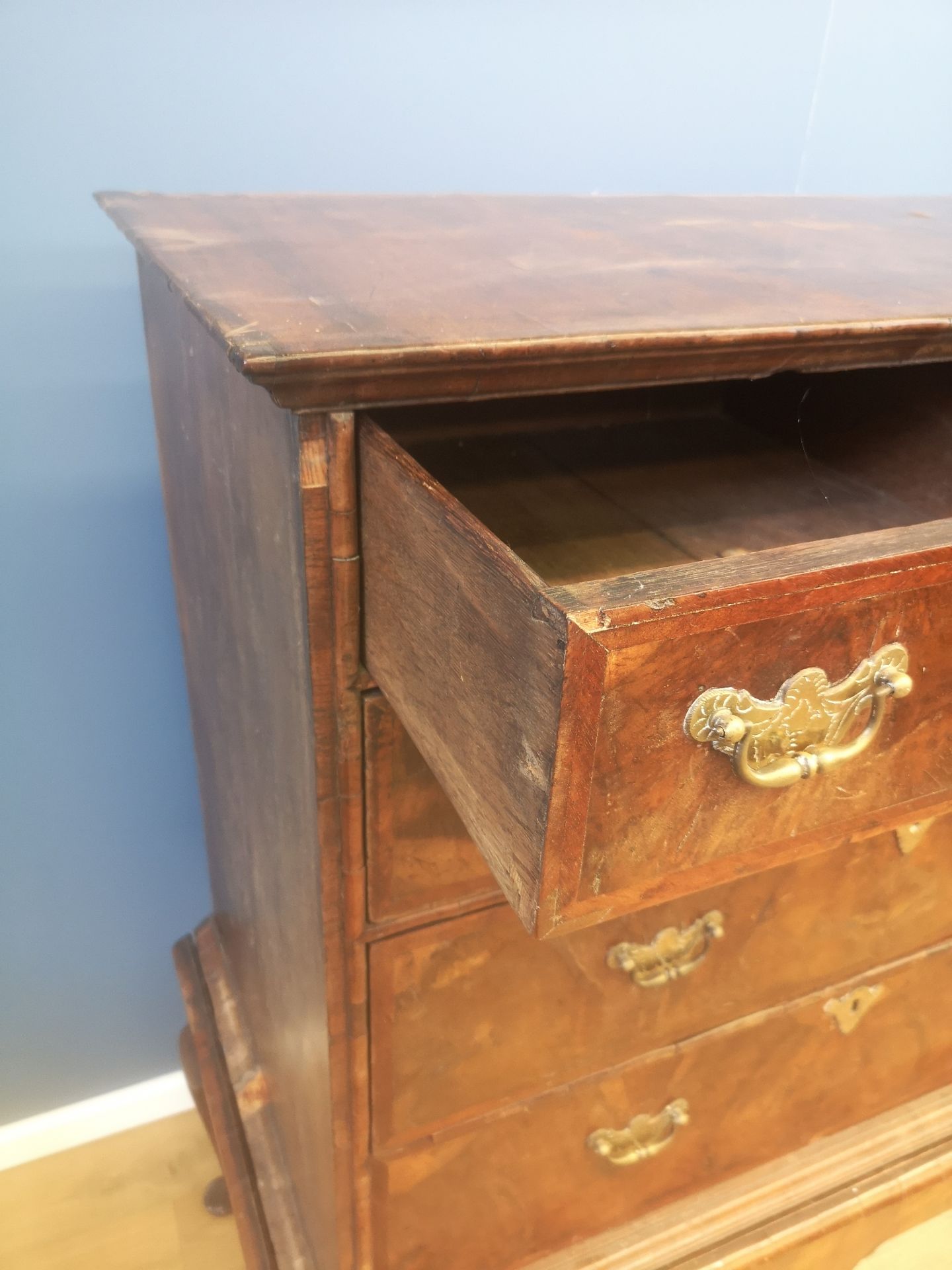 Georgian mahogany chest of drawers on stand - Image 6 of 6