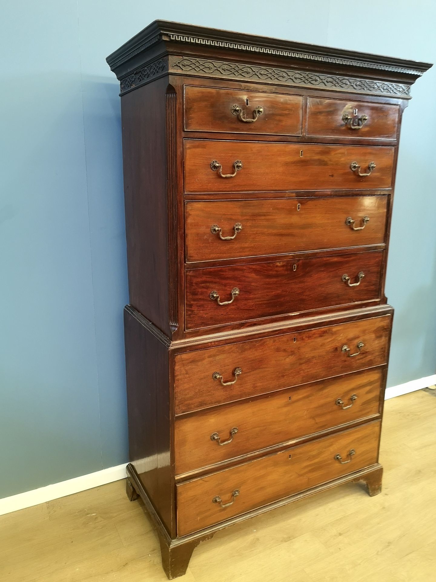 Mahogany chest on chest - Image 2 of 6