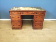 Mahogany pedestal desk