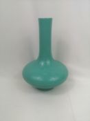 Oriental blue vase