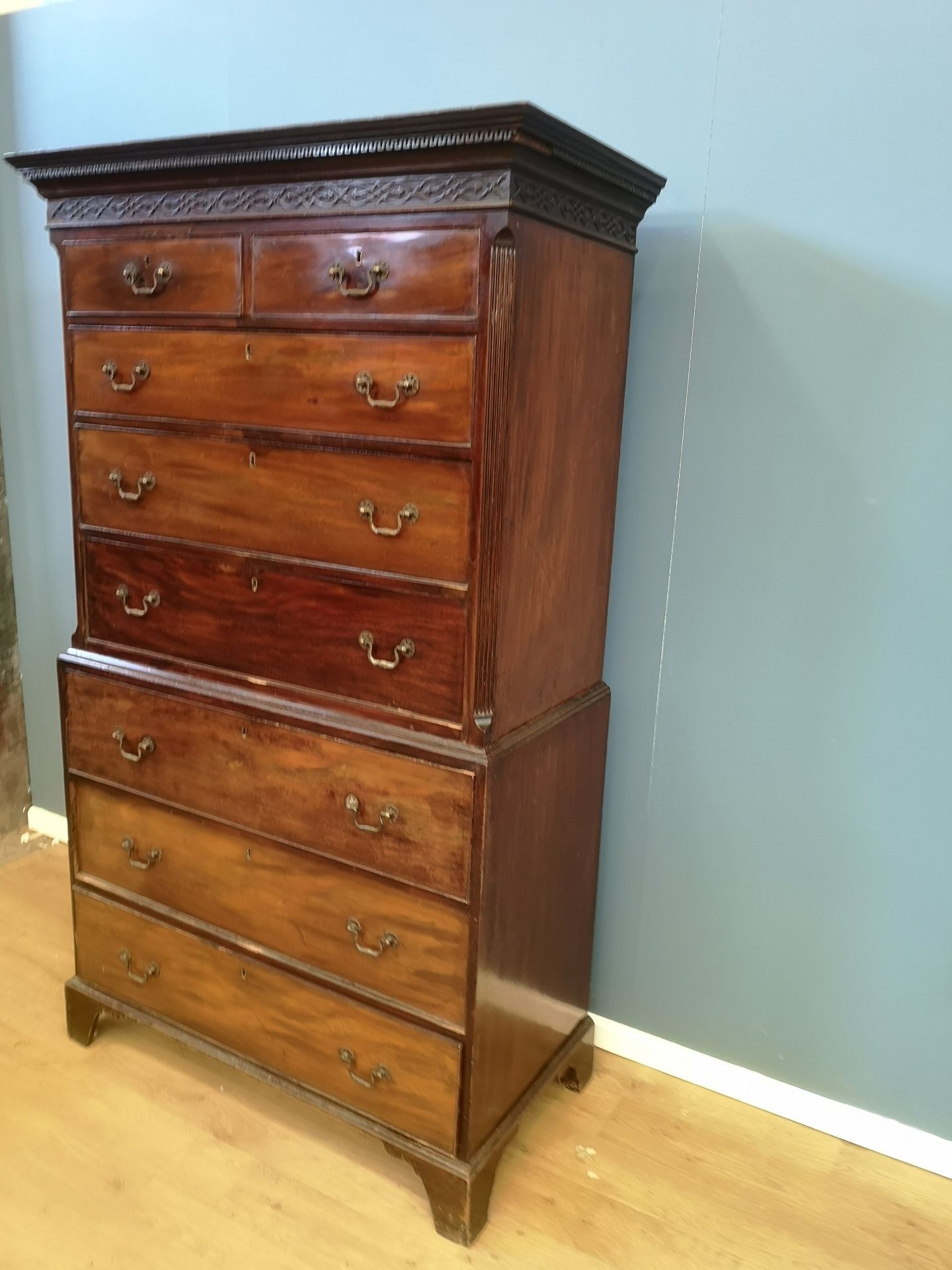 Mahogany chest on chest - Image 3 of 6