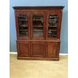 Victorian mahogany glass fronted bookcase