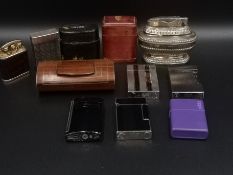 Four S. T. Dupont lighters