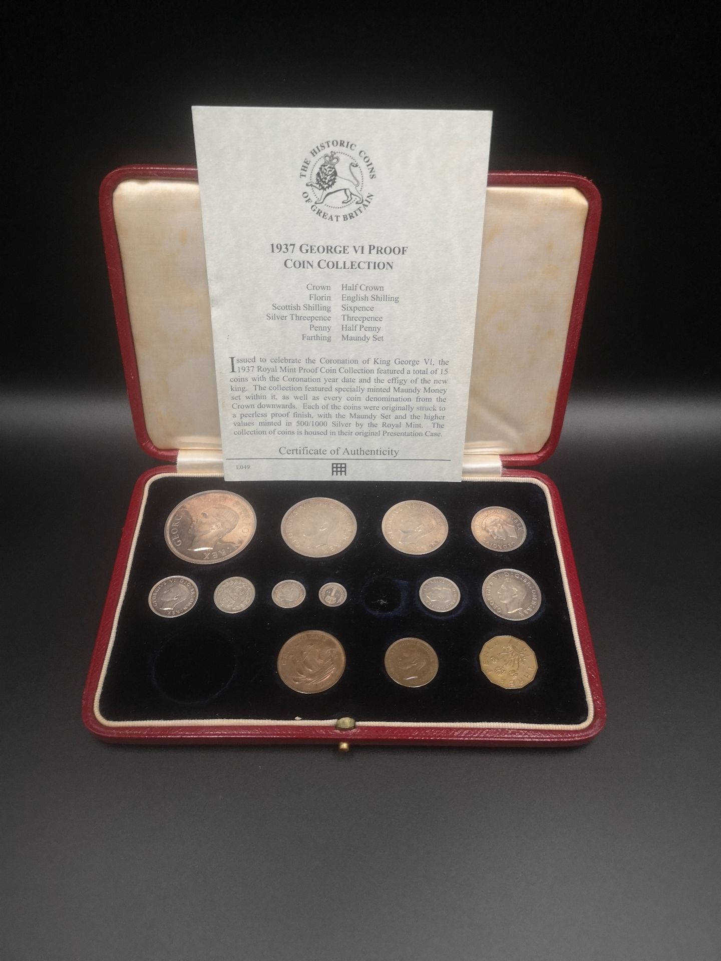 Royal Mint part set of specimen coins