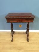 Victorian rosewood writing table