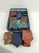 Two Turnbull & Asser silk ties; six Liberty silk ties and two Pierre Balmain silk ties.