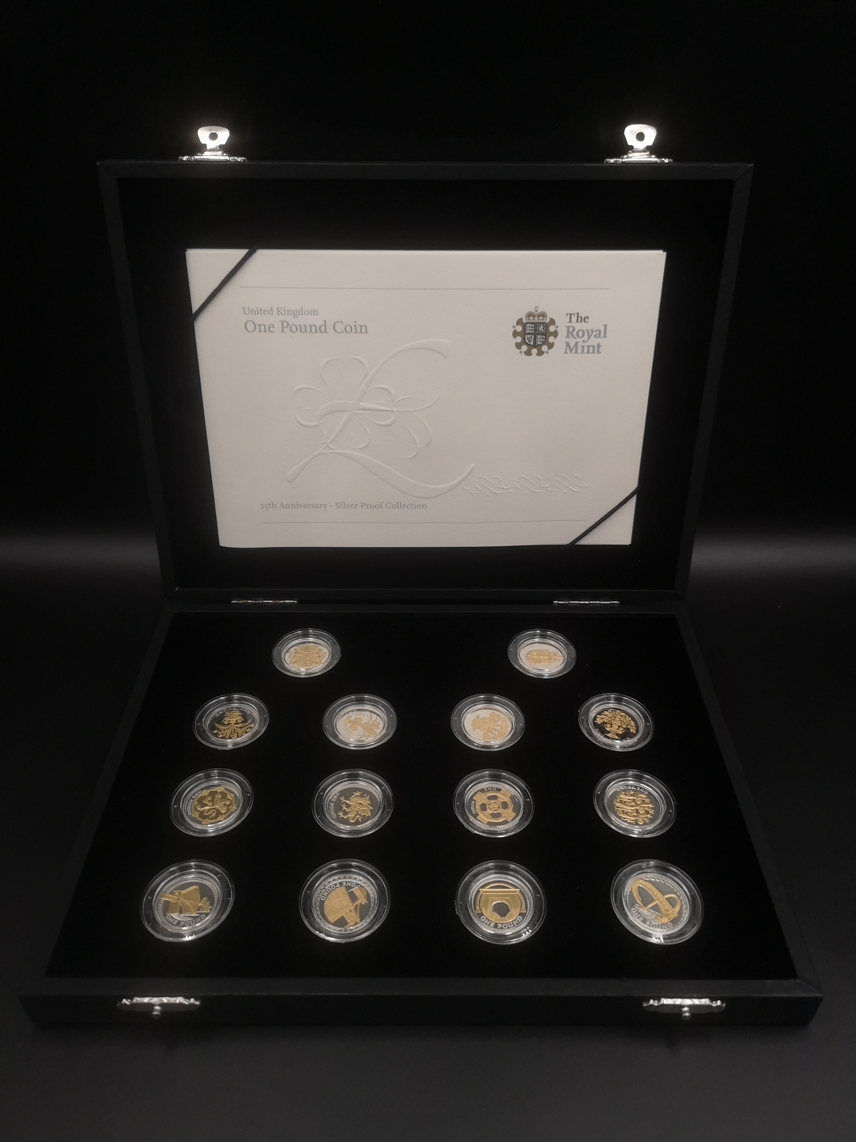 Royal Mint £1 coin silver proof collection