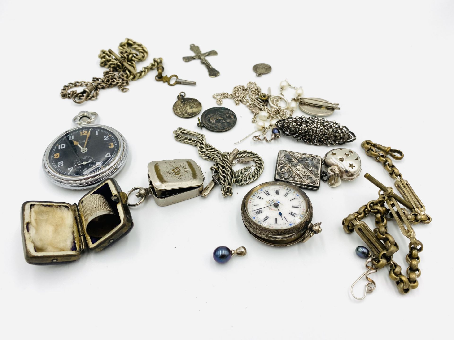 Quantity of silver and white metal items - Image 5 of 6