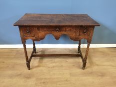 19th century Georgian oak lowboy