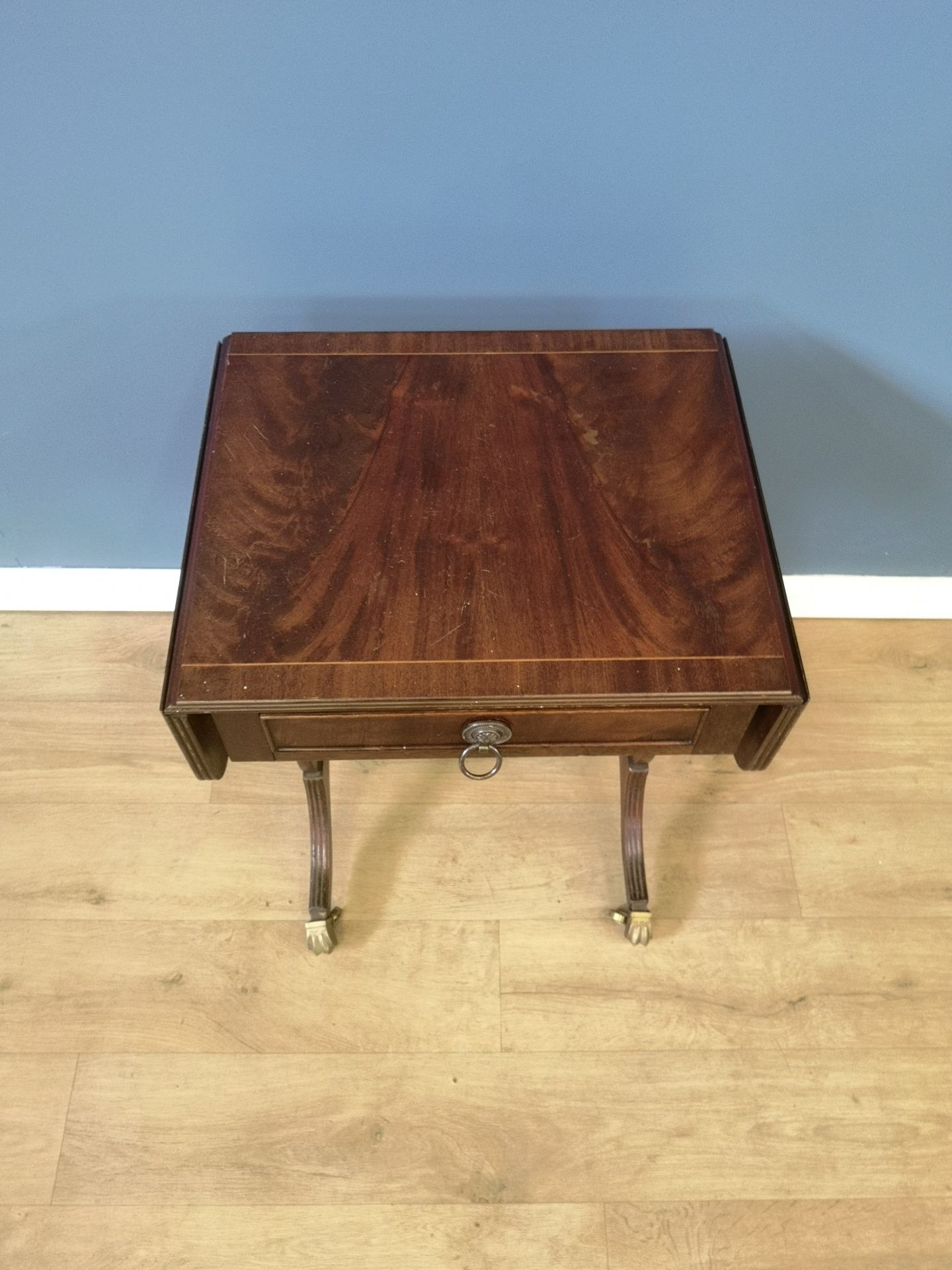 Mahogany sofa table - Image 2 of 5