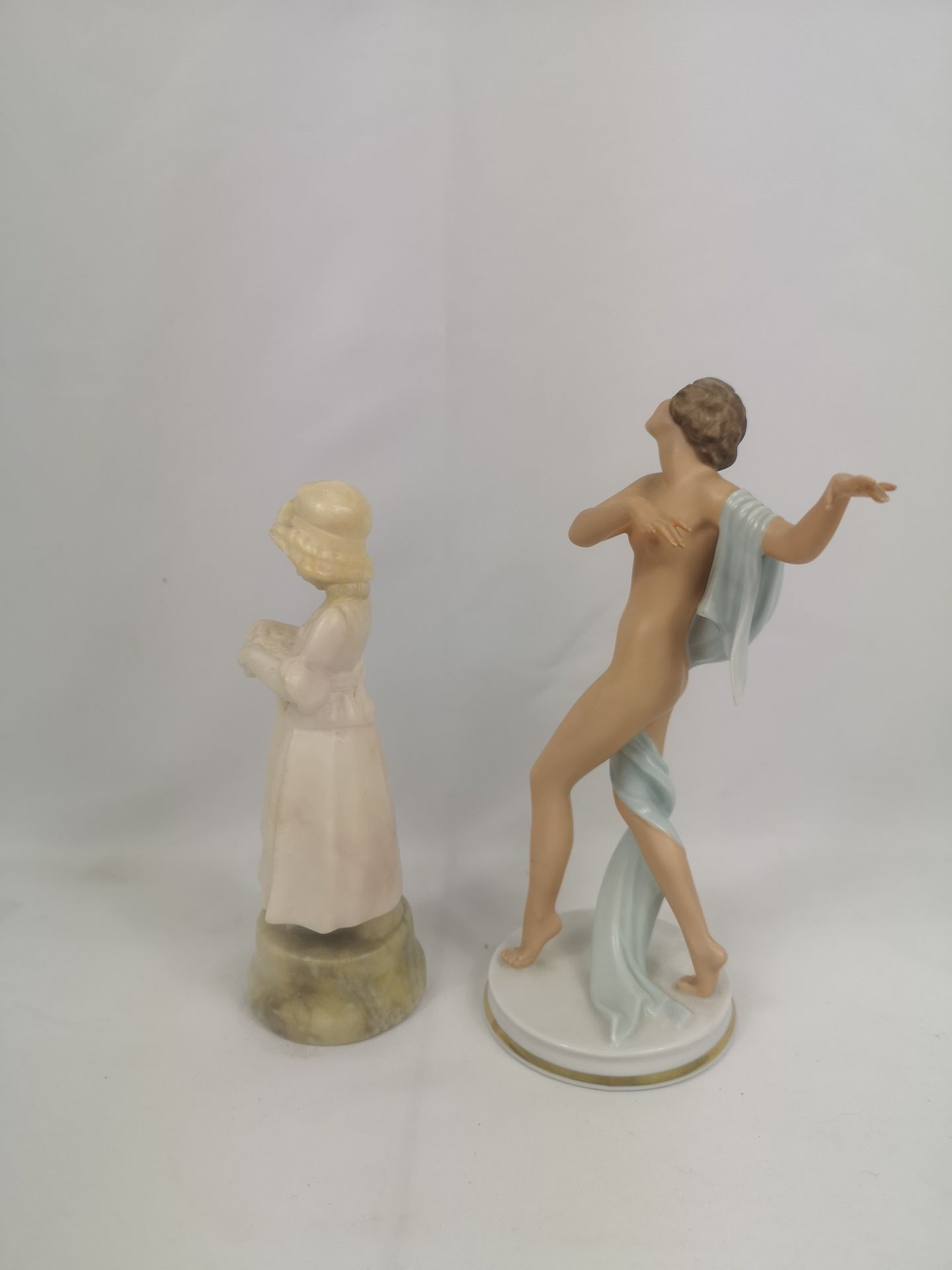 Art deco style Rosenthal figurine together with a Goldscheider figurine - Image 2 of 6