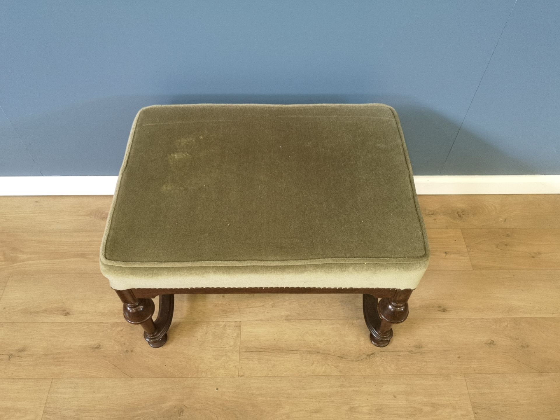 Victorian mahogany stool - Image 2 of 4