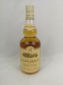 Bottle of Glen Moray single malt whisky
