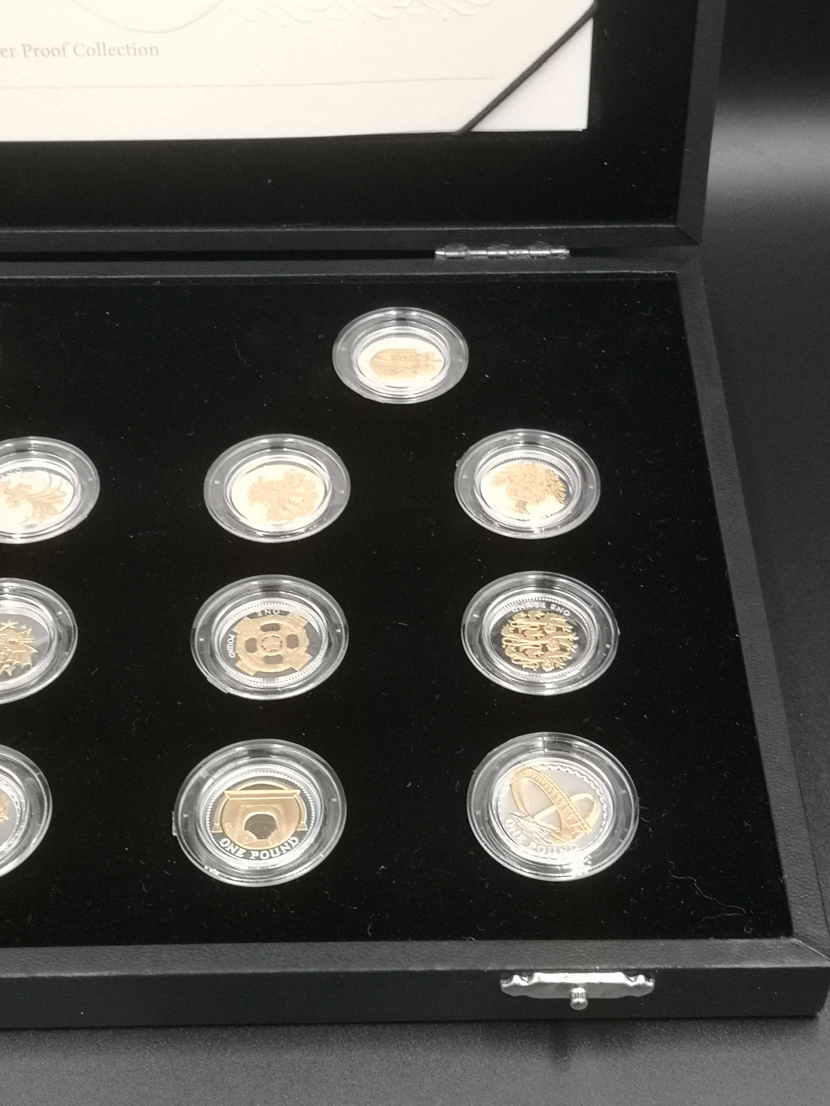 Royal Mint £1 coin silver proof collection - Image 3 of 5