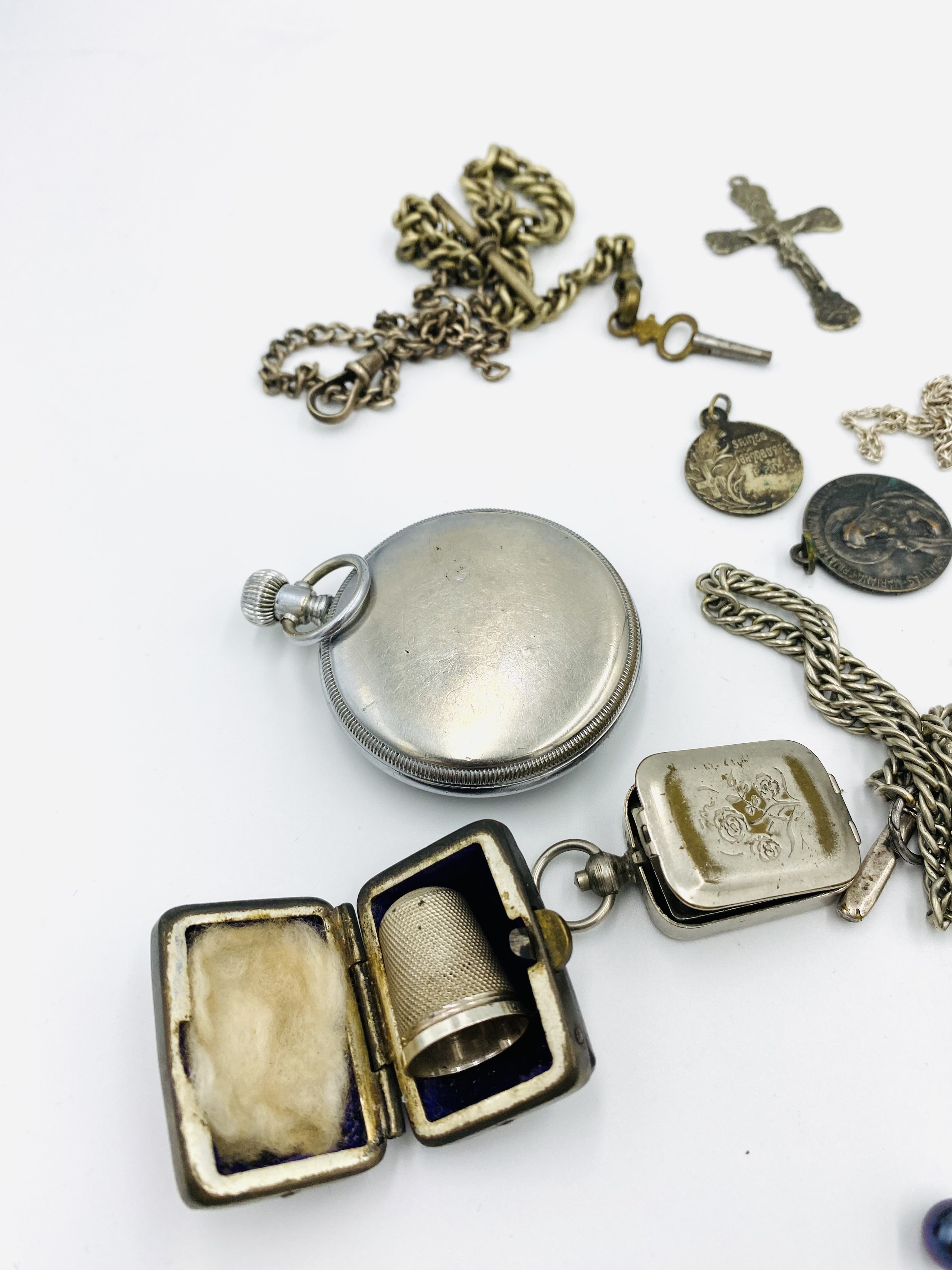 Quantity of silver and white metal items - Image 3 of 6