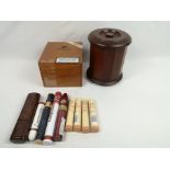 Dunhill White Spot tobacco box together with a quantity of cigars