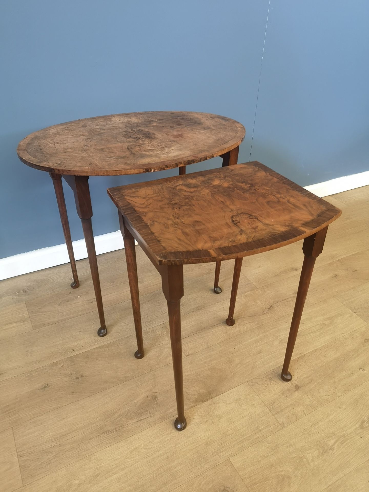 19th century mahogany nest of two tables - Image 5 of 5