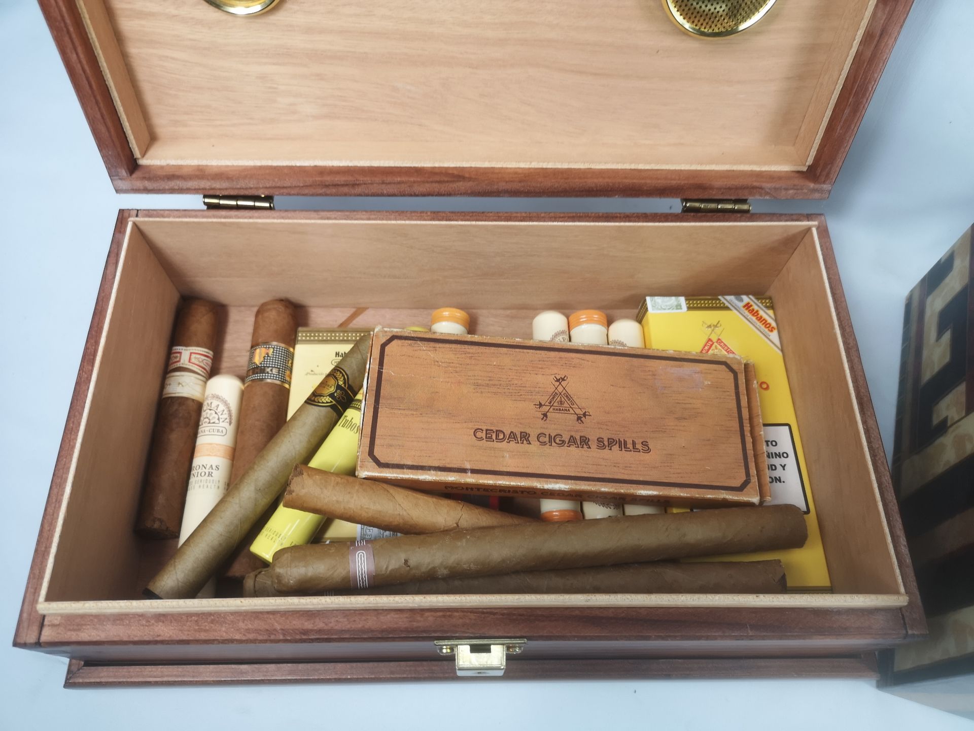 Three humidors and a quantity of cigars - Image 4 of 8