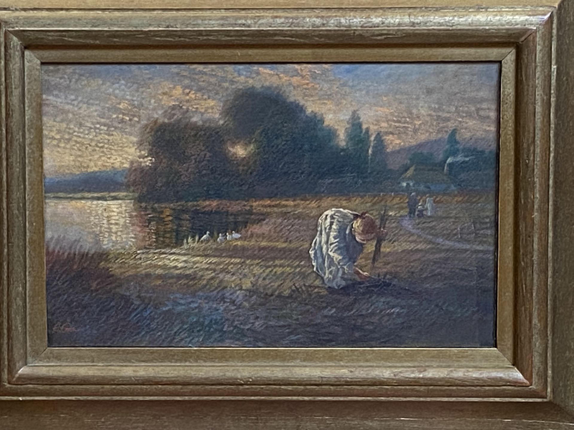 E. Grant - framed and glazed watercolour - Bild 3 aus 4