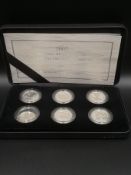 Royal Mint Britannia silver proof one pound collection