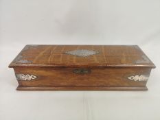Oak lidded box