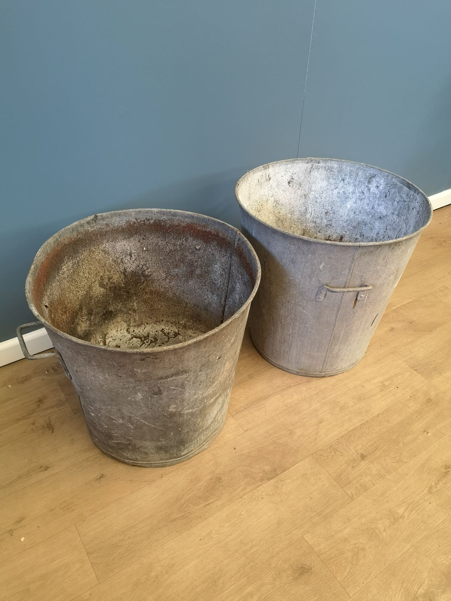 Two galvanised pails - Image 3 of 4