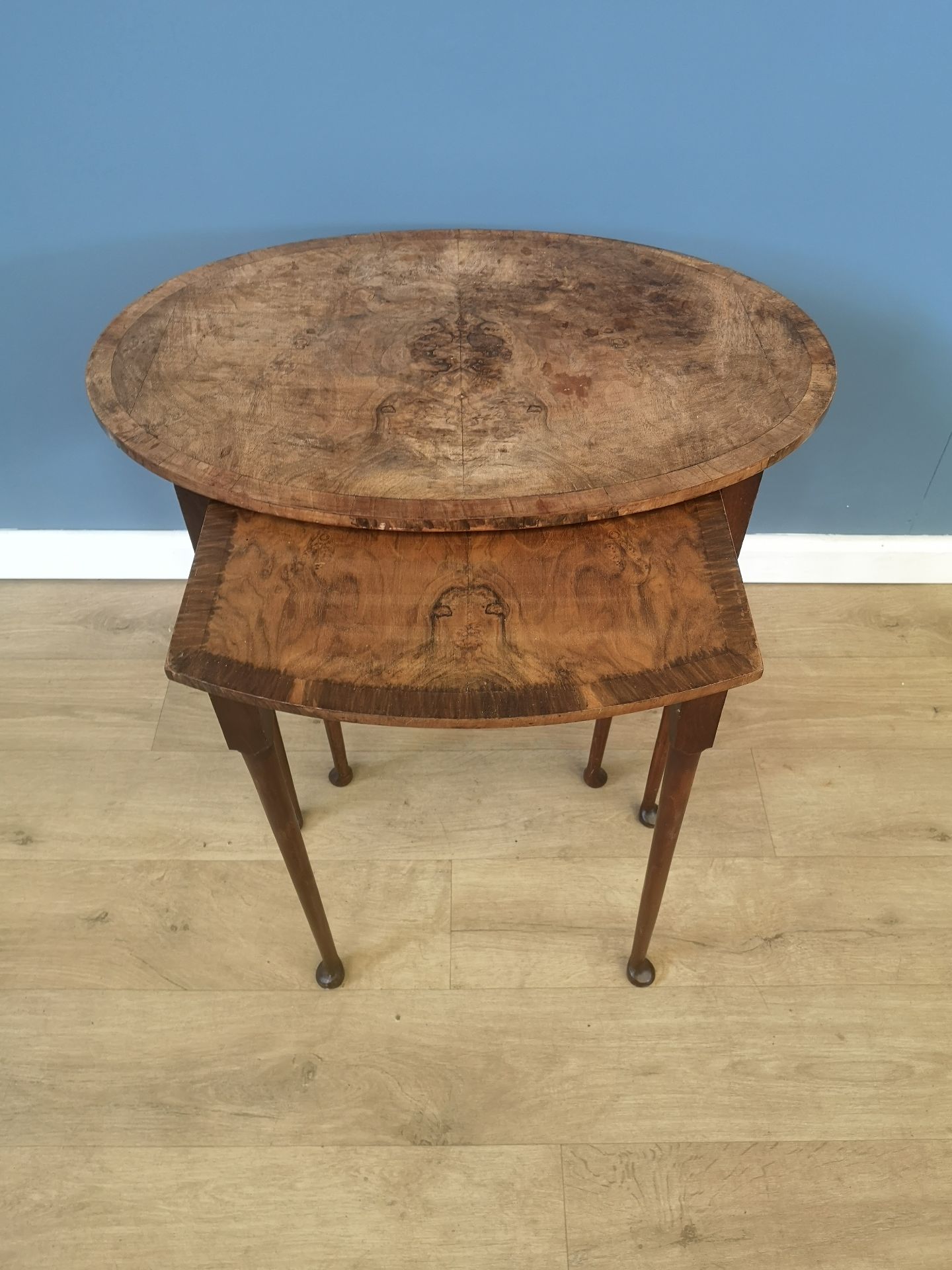 19th century mahogany nest of two tables - Image 2 of 5